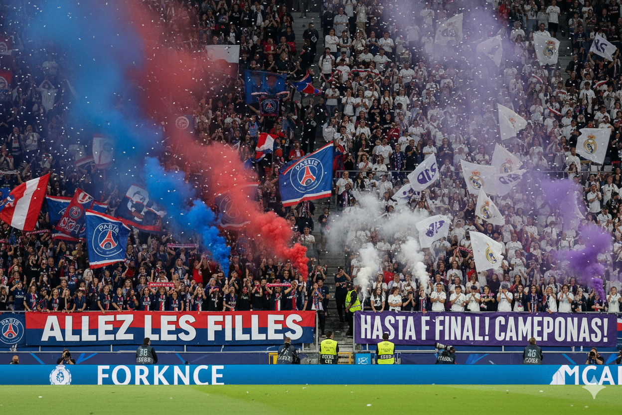 Supporters du PSG v/s supporters du Real Madrid
