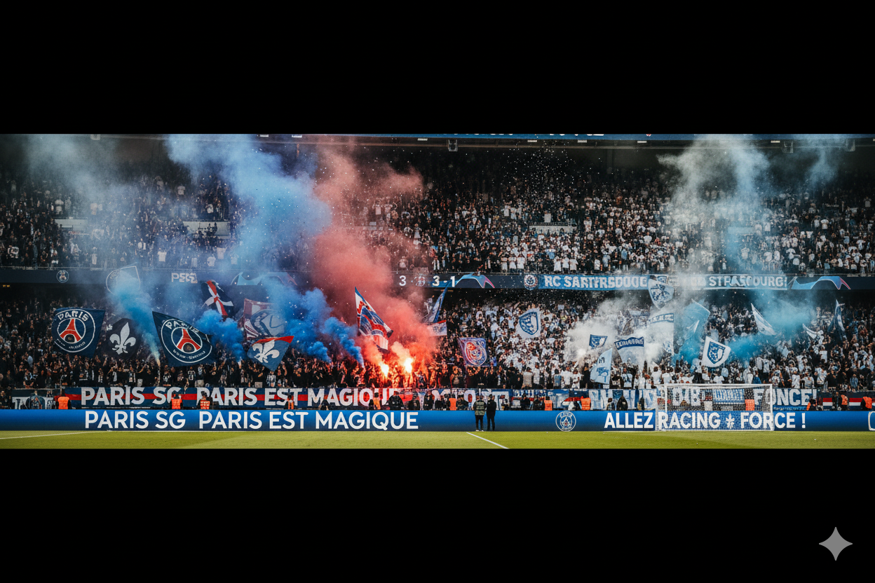Supporters du PSG v/s supporters de Strasbourg