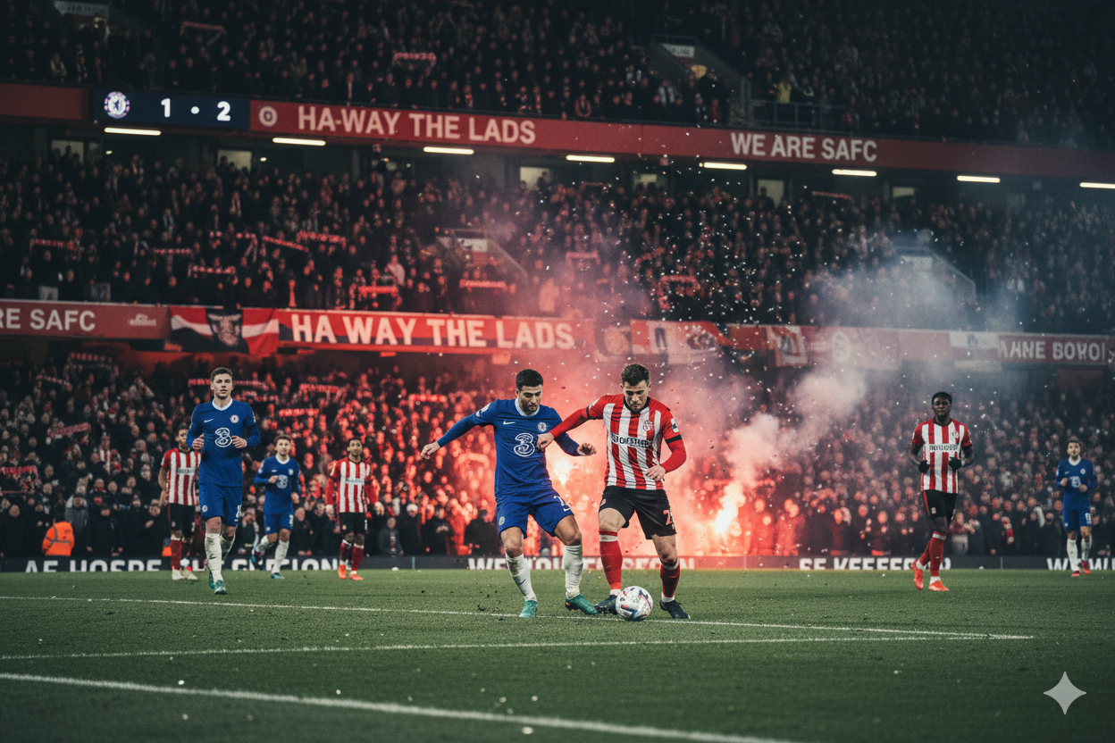 Match de Premier League entre Sunderland et Chelsea
