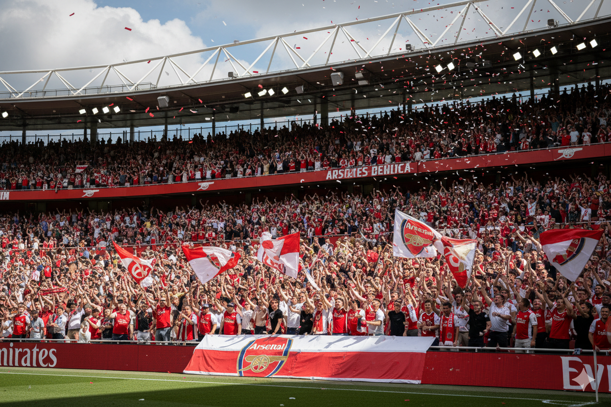 Les supporters d’Arsenal lors de la League Cup