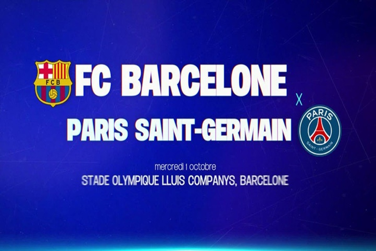 Affiche Ligue des Champions FC Barcelone vs PSG