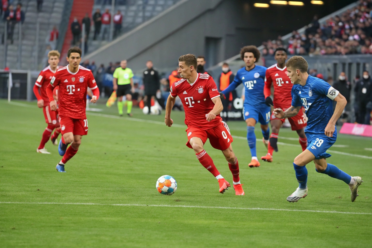 Joueur du Bayern Munich en action