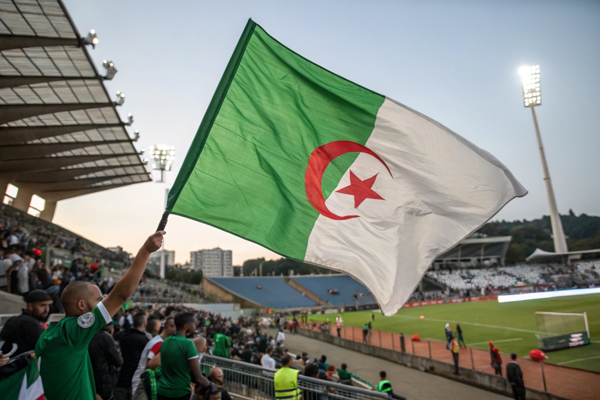 Le drapeau de l’Algérie