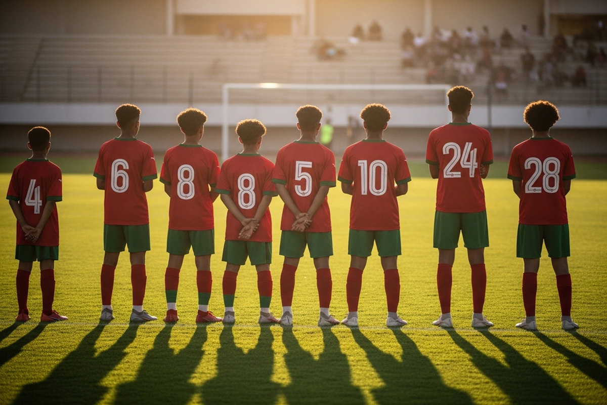 Illustration équipe du Maroc u20