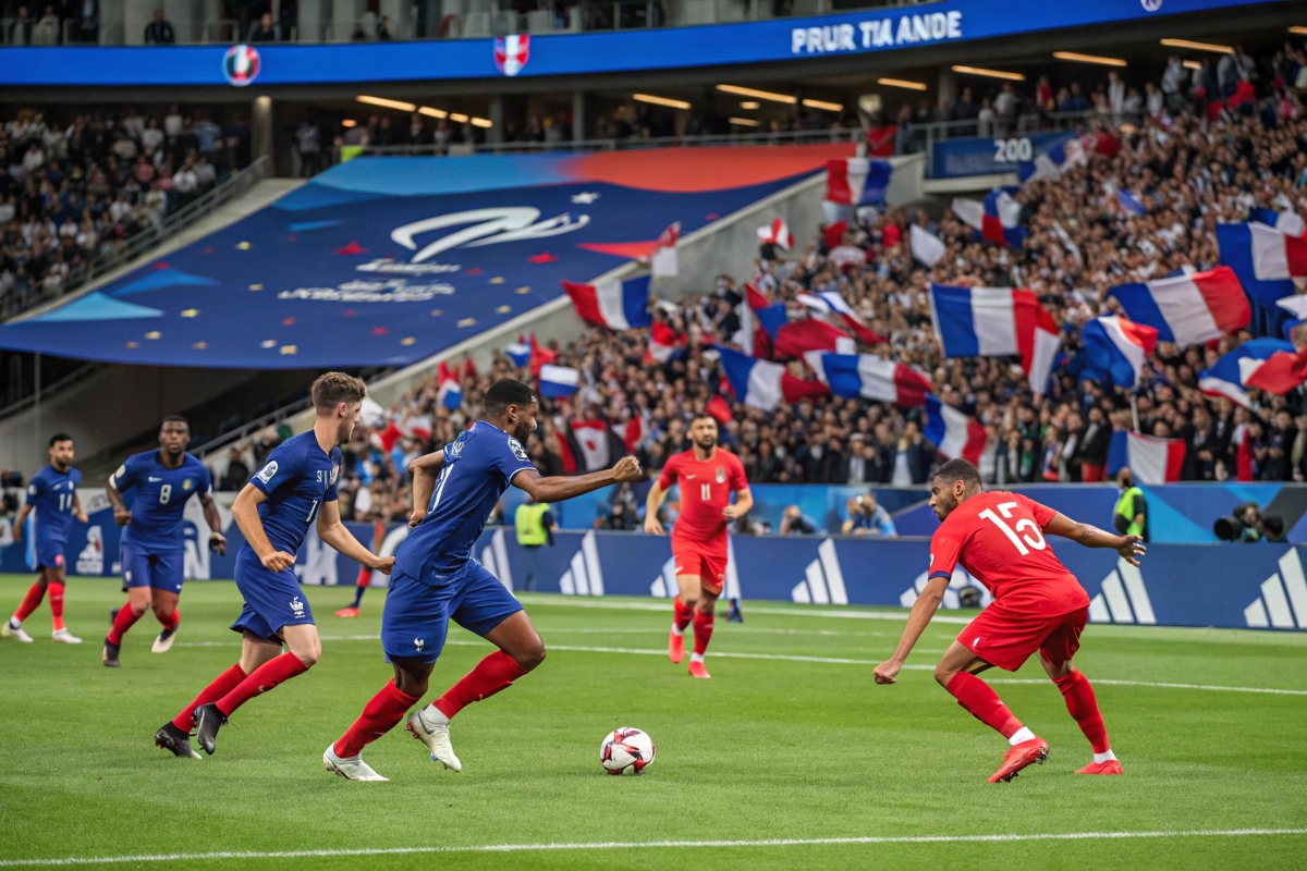 Match de foot entre la France et l’Azerbaïdjan