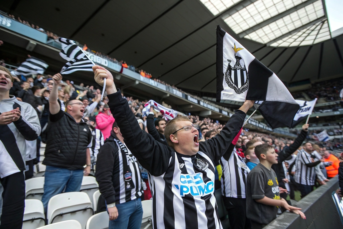 Les supporteurs de Newcastle United