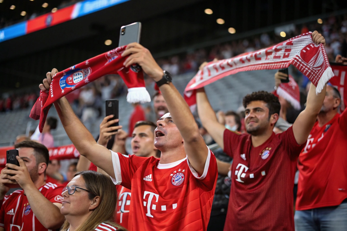Les fans du Bayern Munich