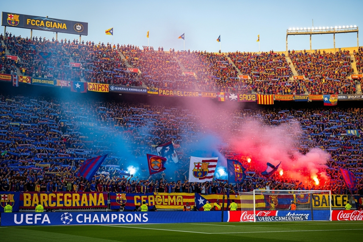 Les supporteurs du FC Barcelone 