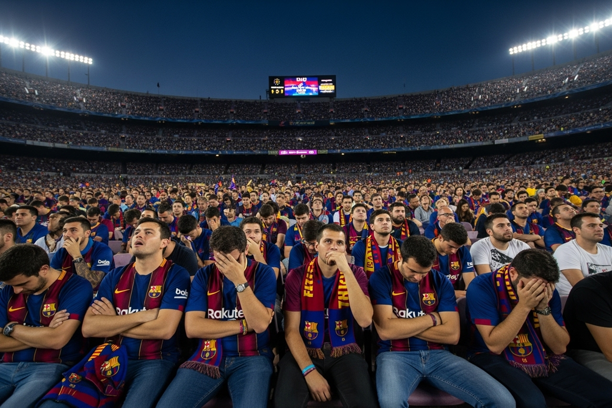 Les supporteurs du FC Barcelone